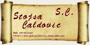 Stojša Ćaldović vizit kartica